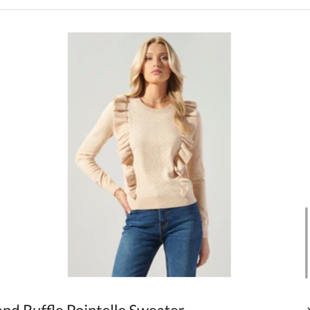 SugarLips oatmeal sweater - L